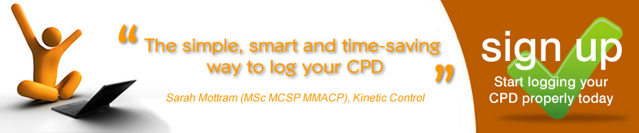 sign up and start logging your cpd properly today